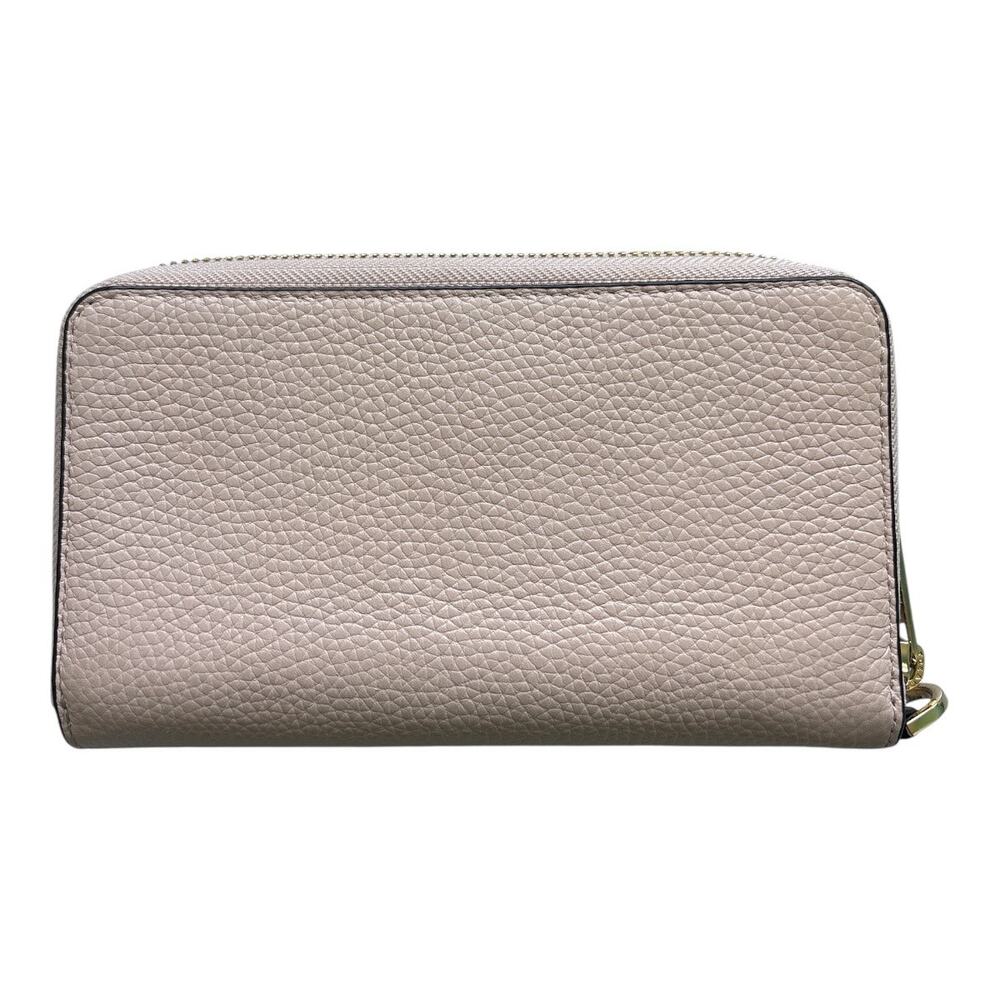 Michael Kors Jet Set Leather Phone Case Wallet Blossom Pink Zip Around Soft MK - Picture 2 of 7